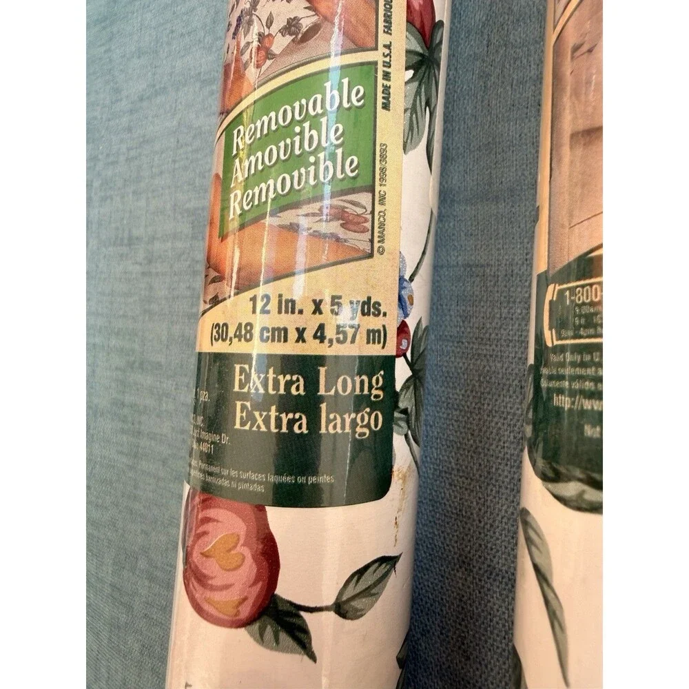 Vintage Duck Self Adhesive Easy Liner Fruit Elegance Kitchen Shelf 12 In X 5 Yd